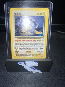 Pokemon Raikou Holo 13/64 Neo Revelation Unlimited 2001 NM - Image 2