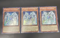Yugioh - Stardust Synchron DAMA-EN002 1st Edition SECRET NM X3 - PLAYSET - Image 1