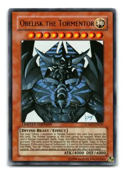 Obelisk the Tormentor JUMP-EN037 Limited Ultra Rare LP - Image 1
