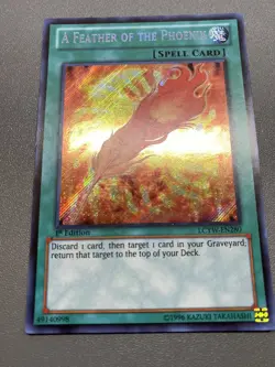 Yugioh A Feather Of The Phoenix 1st Edition Secret Rare LCYW-EN280 MP - Image 1