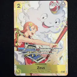 Zeus OP11-106 ALTERNATE ART A Fist Of Divine Speed One Piece CCG Bandai FOIL R - Image 2