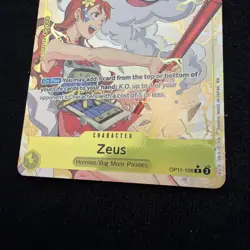 Zeus OP11-106 ALTERNATE ART A Fist Of Divine Speed One Piece CCG Bandai FOIL R - Image 3