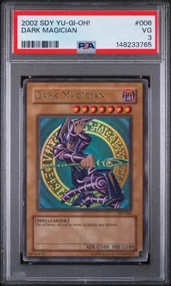PSA Graded Yu-Gi-Oh Card Lot of 3 – Dark Magician Girl & Boy & Blue Eyes - Image 3