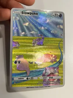 Slowpoke Pokemon Cubone Set TCG Pocket Illustration Alt Art Custom Made Card - Image 5