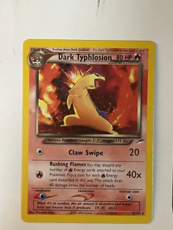 Dark Typhlosion 10/105 Neo Destiny Holo Rare Unlimited 80 HP Pokemon Card - Image 1