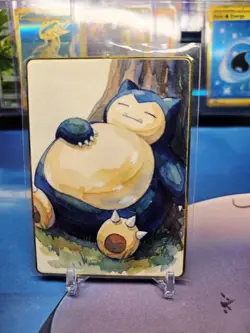 Pokemon Metal Card Fan Art Snorlax - Image 1