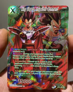 King vegeta invasions command spr bt15-063 psa bgs dragon ball super card game - Image 1