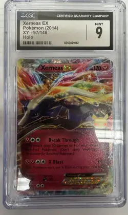 Pokemon TCG Xerneas EX Celebrations Classic Collection Card 97/146 CGC 9 - Image 1