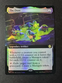 MTG: The Ooze (Extended Art) Teenage Mutant Ninja Turtles R 0277 - Foil - Image 1