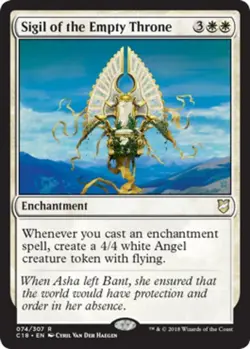 x1 Sigil of the Empty Throne R MTG Commander 2018 M/NM, English - Image 1