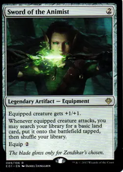MTG: Archenemy: Nicol Bolas: Sword of the Animist: Lightly Played Condition - Image 1