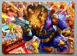 Zog, Triceraton Castaway 12/54 Art Series - Teenage Mutant Ninja Turtles MTG NM - Image 1