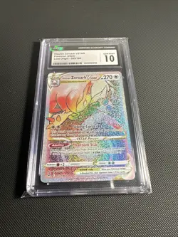 Pokemon TCG Lost Origin 203/196 Hisuian Zoroark VSTAR CGC Graded 10 GEM MT - Image 1