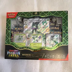 Pokemon TCG Scarlet & Violet Paldean Fates Premium Box English Meowscarada - Image 1