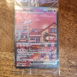 Mew ex SVP 053 Pokemon TCG Scarlet Violet 151 Black Star Promo Full Art SEALED - Image 1