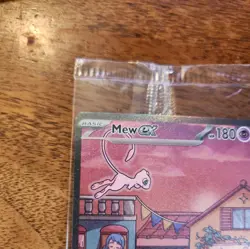 Mew ex SVP 053 Pokemon TCG Scarlet Violet 151 Black Star Promo Full Art SEALED - Image 4