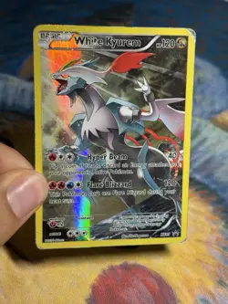 White Kyurem XY81 Black Star Promo Full Art Pokemon Card HP - Image 3
