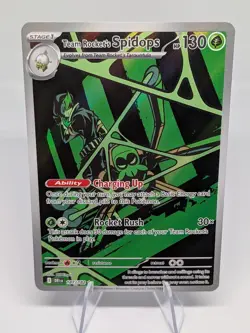 Pokemon TCG Destined Rivals Team Rockets Spidops DRI 187/182 NM - Image 1