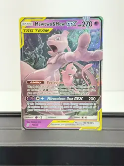 Mewtwo & Mew GX 71/236 Unified Minds Holo Tag Team NM Pokemon Card - Image 3