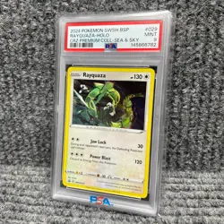 2024 POKEMON SWSH BSP RAYQUAZA-HOLO CRZ PREMIUM COLL-SEA & SKY PSA 9 - Image 1