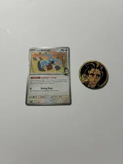 Pokemon Ascended Heroes- Cosmos Holo Larry’s Komala 175/217 and Coin - Image 1