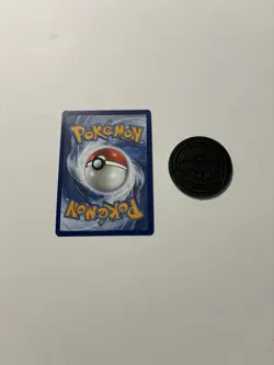 Pokemon Ascended Heroes- Cosmos Holo Larry’s Komala 175/217 and Coin - Image 2