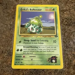 Pokemon TCG Erika's Bulbasaur Gym Challenge Card 39/132 Unlimited MP - Image 1