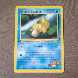 Pokemon Misty's Psyduck Gym Challenge 1st Edition 54/132 Uncommon 50HP Eng - Image 1