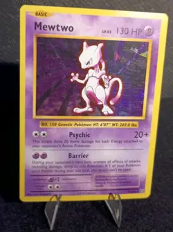 Mewtwo 51/108 XY Evolutions Cracked Ice Holo Rare Pokemon 2016 TCG HEAVY PLAY - Image 1