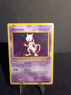 Mewtwo 51/108 XY Evolutions Cracked Ice Holo Rare Pokemon 2016 TCG HEAVY PLAY - Image 2
