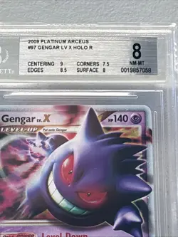 2009 Pokemon Platinum Arceus #97 Gengar LV.X Holo BGS 8 NM-MT - Image 2