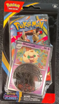 Lot of 6 Pokemon TCG Mega Evolutions Phantasmal Flames Flames Blister & Coins - Image 2