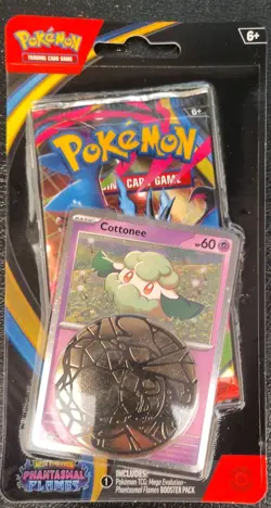Lot of 6 Pokemon TCG Mega Evolutions Phantasmal Flames Flames Blister & Coins - Image 3