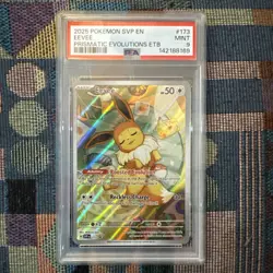 Pokemon Eevee Prismatic Evolutions ETB Promo SVP EN 173 PSA 9 Mint - Image 1