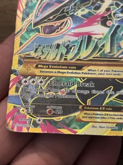 2015 Pokemon Shiny Mega Rayquaza EX Full Art 98/98 XY Ancient Origins - Image 3