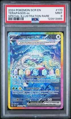 2024 POKEMON SCR EN-STELLAR CROWN SPECIAL ILLUSTRATION RARE TERAPAGOS EX PSA 9 - Image 1