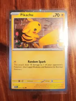 Pokemon TCG Pikachu 051/162 2026 Pokemon Day Stamped Promo Fart Swirl - Image 2