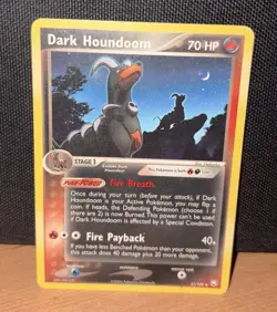 Pokemon Dark Houndoom 37/109 EX Team Rocket Returns Regular - Image 1