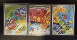 Pokemon First Partner Illustration Collection MEP Bulbasaur Charmander Squirtle - Image 1