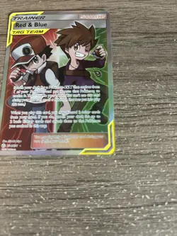 Pokemon TCG Red & Blue Full Art TAG TEAM Sm-Cosmic Eclipse 234/236 Holo - Image 3