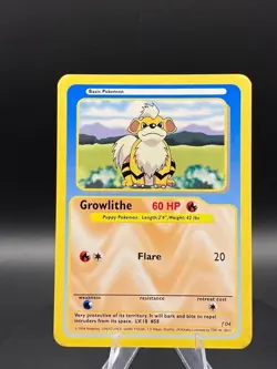 Pokemon TCG Funskool India Banned TCG 2004 - Growlithe Non-Holo - Image 3
