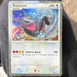 Pokemon Rayquaza Call of Legends SL10 Holo Shiny Holo Rare Dragon Basic 2011 - Image 1