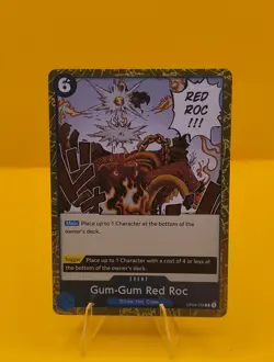 One Piece Card Game TCG Gum-Gum Red Rock [OP_OP04-056R] Holo English - Image 1