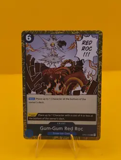 One Piece Card Game TCG Gum-Gum Red Rock [OP_OP04-056R] Holo English - Image 2