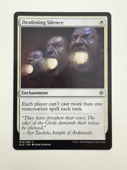 Deafening Silence MTG Magic the Gathering Card NM Near Mint ELD - Image 1