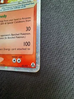 Pokemon card Carte Arcanine Arcanin EX 83/92 Ultra Rare EX Legend Maker! - Image 3