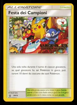 Pokemon Card Champions Festival Italian SM78 Promo World Championships 2017 - Image 1
