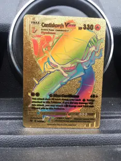 Centiskorch VMAX Rainbow Golden Card Gold Custom Card - HP330 - 191/189 - Image 1