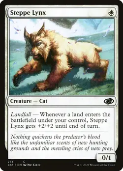 MTG Jumpstart 2022 C Steppe Lynx #251 - Image 1