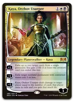 Kaya, Orzhov Usurper #186 (Foil) (NM) Ravnica Allegiance RNA Magic MTG - Image 1